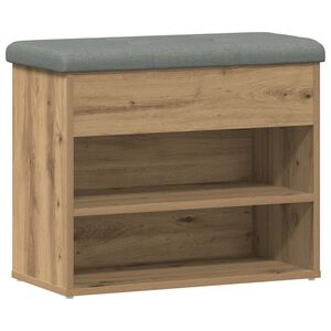 vidaXL Skob&auml;nk hantverksm&auml;ssig ek 62x32x50 cm konstruerat tr&auml;