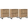 vidaXL Sideboard 3 st Artisan Ek 60 x 35 x 70 cm