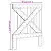 vidaXL Sänggavel 80x104 cm massiv furu