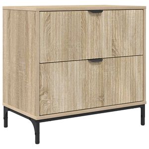 vidaXL S&auml;ngbord med l&aring;da Sonoma ek 63.5 x 36 x 61 cm Konstruerat tr&auml;