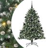 vidaXL Konstgjord julgran Gr&ouml;n 150 cm PVC och Plast och St&aring;l