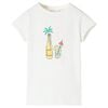 vidaXL T-shirt f&ouml;r barn ecru 116