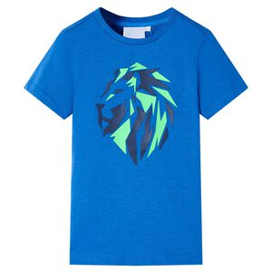 vidaXL T-shirt f&ouml;r barn bl&aring; 104