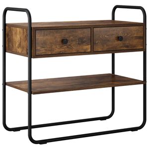 vidaXL Konsolbord R&ouml;kt ek 80 x 40 x 75 cm Konstruerat tr&auml;