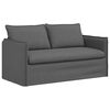 vidaXL Soffa 2 pcs M&ouml;rkgr&aring; 196 x 82 x 85 cm tyg