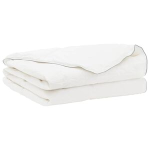 vidaXL Dunt&auml;cke FULDA 220 x 240 cm Sommar 100 GSM 90% G&aring;sdun Vit