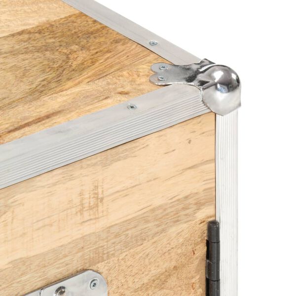 vidaXL Sk&auml;nk med 2 d&ouml;rrar 70x30x69 cm massivt mangotr&auml;