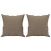 vidaXL Prydnadskuddar 2 st taupe 40x40 cm tyg