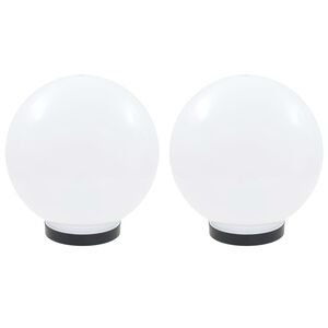 vidaXL Globlampa LED set 2 st sf&auml;riska 25 cm PMMA
