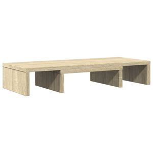 vidaXL Sk&auml;rmst&auml;ll justerbart 60x24x10,5 cm konstruerat tr&auml; sonoma-ek