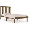 vidaXL S&auml;ngram honungsbrun massiv furu 90x190 cm