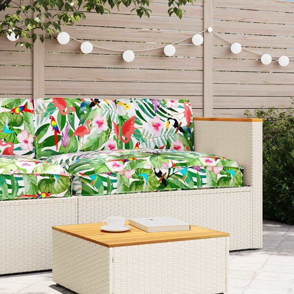 vidaXL Kuddsats Blommor 3 pcs Flerf&auml;rgsdesign Oxford Tyg