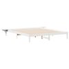 vidaXL S&auml;ngram med sidobord Vit 180 x 220 cm Massiv furu
