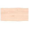 vidaXL Bordsskiva 80x40x(2-4) cm obehandlad massiv ek levande kant