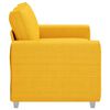 vidaXL Loveseat soffa ljusgul 120 cm manchestertyg