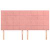 vidaXL S&auml;nggavel rosa 200x5x118/128 cm sammet