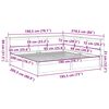 vidaXL S&auml;ng med bokhylla utan madrass 180x200cm massiv furu