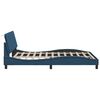 vidaXL Bed Frame without Mattress "Hanko" Blue 140x200 cm Fabric