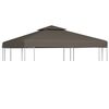 vidaXL Paviljongtak med ventilering 310 g/m&sup2; 3x3 m taupe