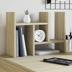 vidaXL Skrivbordshylla sonoma-ek 34,5x15,5x35,5 cm konstruerat tr&auml;