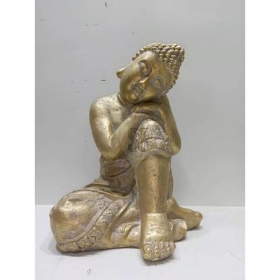 ProGarden Sittande Buddha dekoration guld MGO