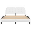 vidaXL Bed Frame without Mattress "Zadar" White 120x200 cm Faux Leather