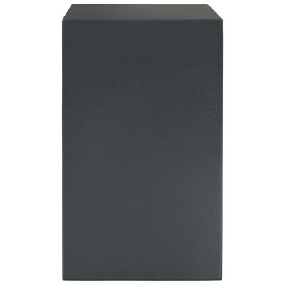 vidaXL Mekaniskt kassaskåp mörkgrå 35x31x50 cm stål