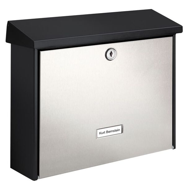 BURG-WÄCHTER Brevlåda London 6867 B+S rostfritt stål silver