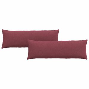 vidaXL Sofakuddar 2 pcs Vinr&ouml;d 120 x 40 cm tyg
