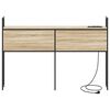 vidaXL F&ouml;rvaringsgavel med Laddstation Sonoma ek 138 x 15 x 98 cm