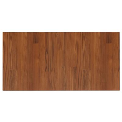 vidaXL Bänkskiva för badrum mörkbrun 80x40x2,5cm behandlat massivt trä