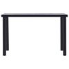 vidaXL Matbord svart och betonggrå 120x60x75 cm MDF