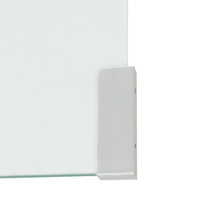 vidaXL Soffbord härdat klarglas 49,5x50x45 cm