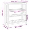 vidaXL Tr&auml;dg&aring;rdsskab Naturf&auml;rg 90 x 40 x 90cm Massivt Akaciatr&auml;
