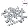 vidaXL Skruv 12 pcs Silver M6 x 60 mm St&aring;l