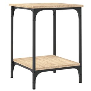 vidaXL Soffbord sonoma-ek 40x40x55 cm konstruerat tr&auml;