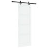 vidaXL Skjutd&ouml;rr ORKDAL 83 x 232 cm Massiv furu Vit