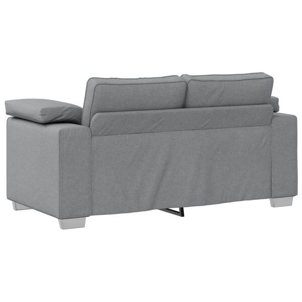 vidaXL Soffa 120cm Ljusgr&aring; tyg