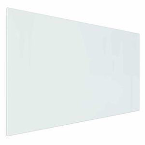 vidaXL Glas eldstad platta Transparent 100 x 60 cm Glas