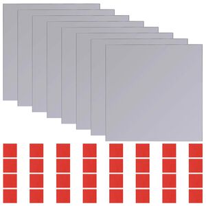 vidaXL Speglar 8 st Silver 20,5 x 20,5 x 0,4 cm H&ouml;gkvalitativt glas