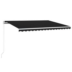 vidaXL Markis manuellt inf&auml;llbar 400x350 cm antracit