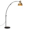 vidaXL Golvlampa 25 W antik m&auml;ssing 150 cm E27