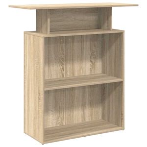 vidaXL Receptionsdisk Sonoma Ek 100x40x104 cm Konstruerat tr&auml;