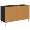 vidaXL Sideboard med l&aring;da Svart Ek 100 x 36 x 60 cm Konstruerat tr&auml;