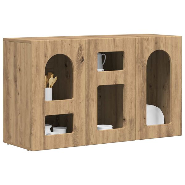 vidaXL Sideboard Artisan Ek 100 x 35 x 59 cm Konstruerat tr&auml;