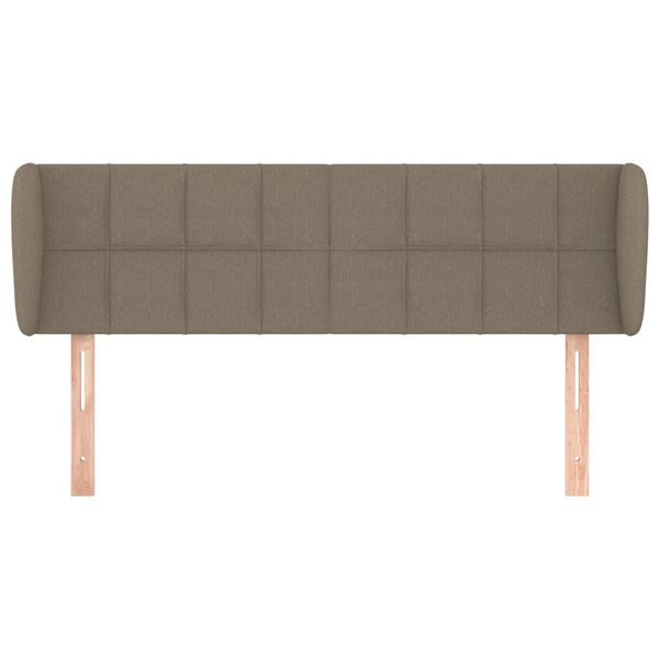 vidaXL S&auml;nggavel med kanter taupe 147x23x78/88 cm tyg