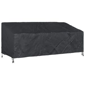 vidaXL Tr&auml;dg&aring;rdsb&auml;nkskydd Svart 200 x 100 x 89 cm 600D Oxford Tyg