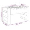 vidaXL Fotbollsbord Artisan Ek 146,5 x 74 x 85 cm Konstruerat tr&auml;