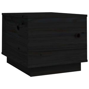 vidaXL Soffbord svart 40x50x35 cm massivt furu