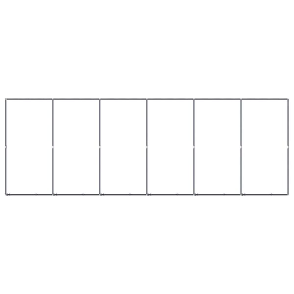 vidaXL Hundg&aring;rd f&ouml;r utomhusbruk st&aring;l 11,06 m&sup2;